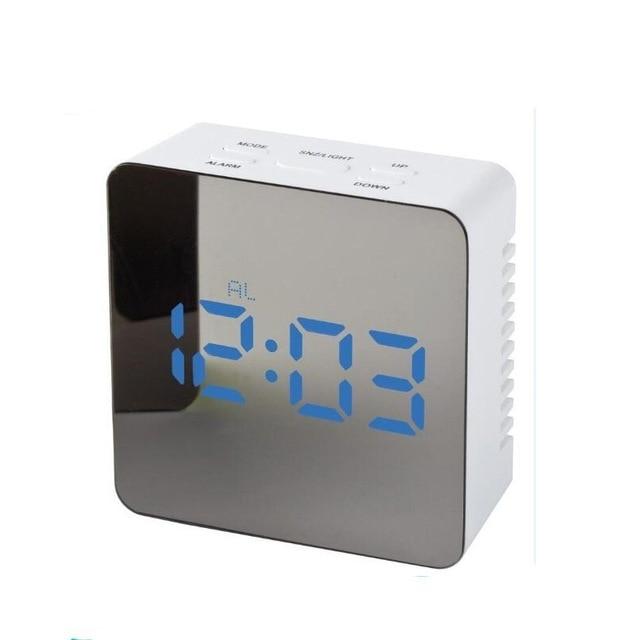 Reloj de espejo multifunción LED digital