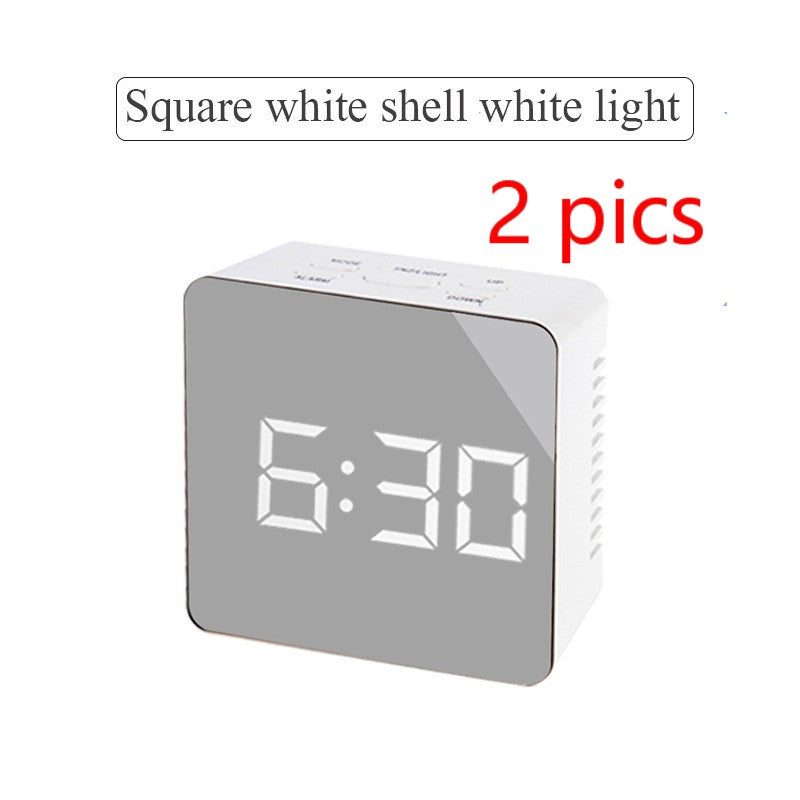 Reloj de espejo multifunción LED digital
