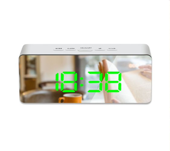 Reloj de espejo multifunción LED digital