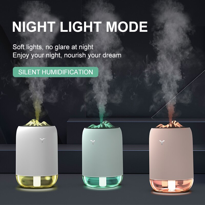 Minihumidificador USB Atomizador Humidificador doméstico Recarga Humidificador integrado