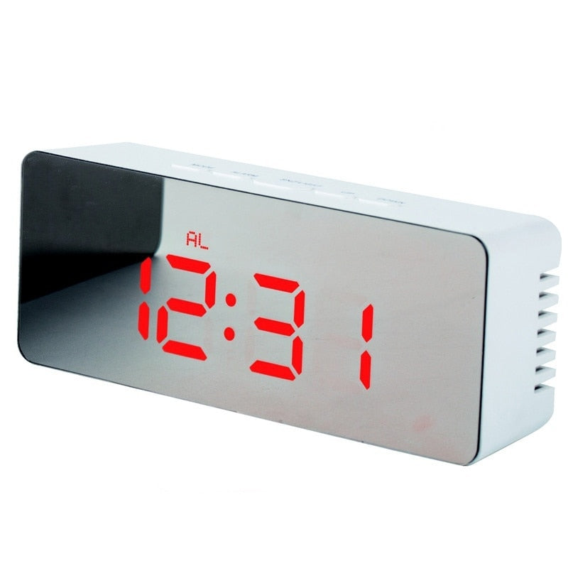 Reloj de espejo multifunción LED digital