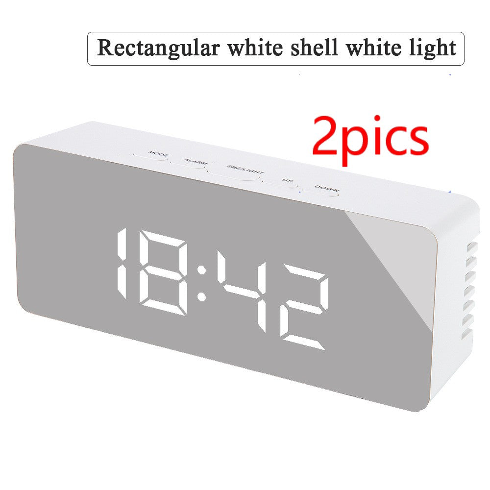 Reloj de espejo multifunción LED digital