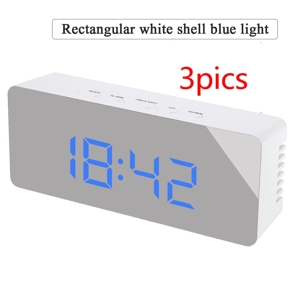 Reloj de espejo multifunción LED digital