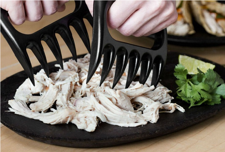 Trituradora creativa con forma de garra de oso para barbacoa