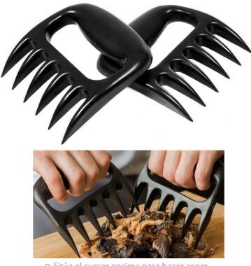 Trituradora creativa con forma de garra de oso para barbacoa