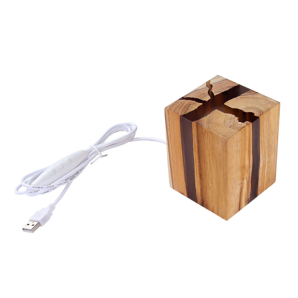 Lámpara de mesa creativa ajustable para mesita de noche, sin reflejos, decorativa, de madera, color marrón, lámpara de escritorio LED con carga USB, luz de noche para dormitorio marrón