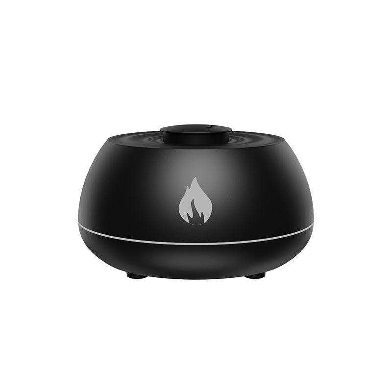 Humidificador de llama, difusor de aromaterapia, 7 colores, humidificador de aire para el hogar, 130 ml, difusor de aceites esenciales con fragancia para habitación USB