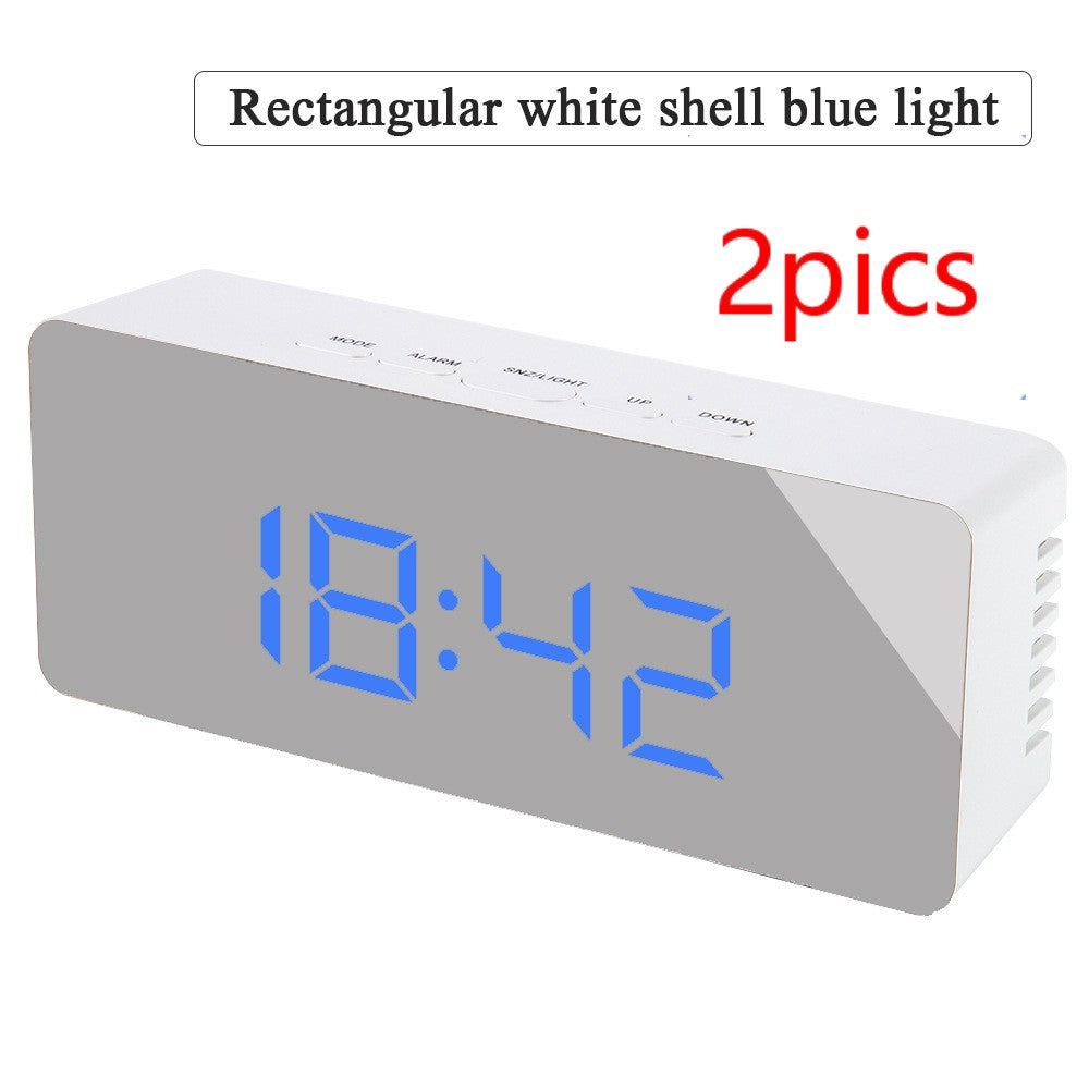 Reloj de espejo multifunción LED digital