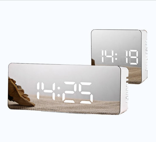 Reloj de espejo multifunción LED digital