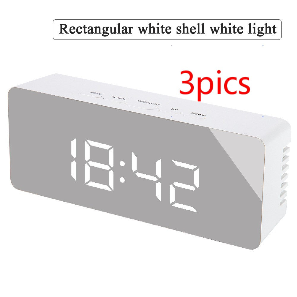 Reloj de espejo multifunción LED digital