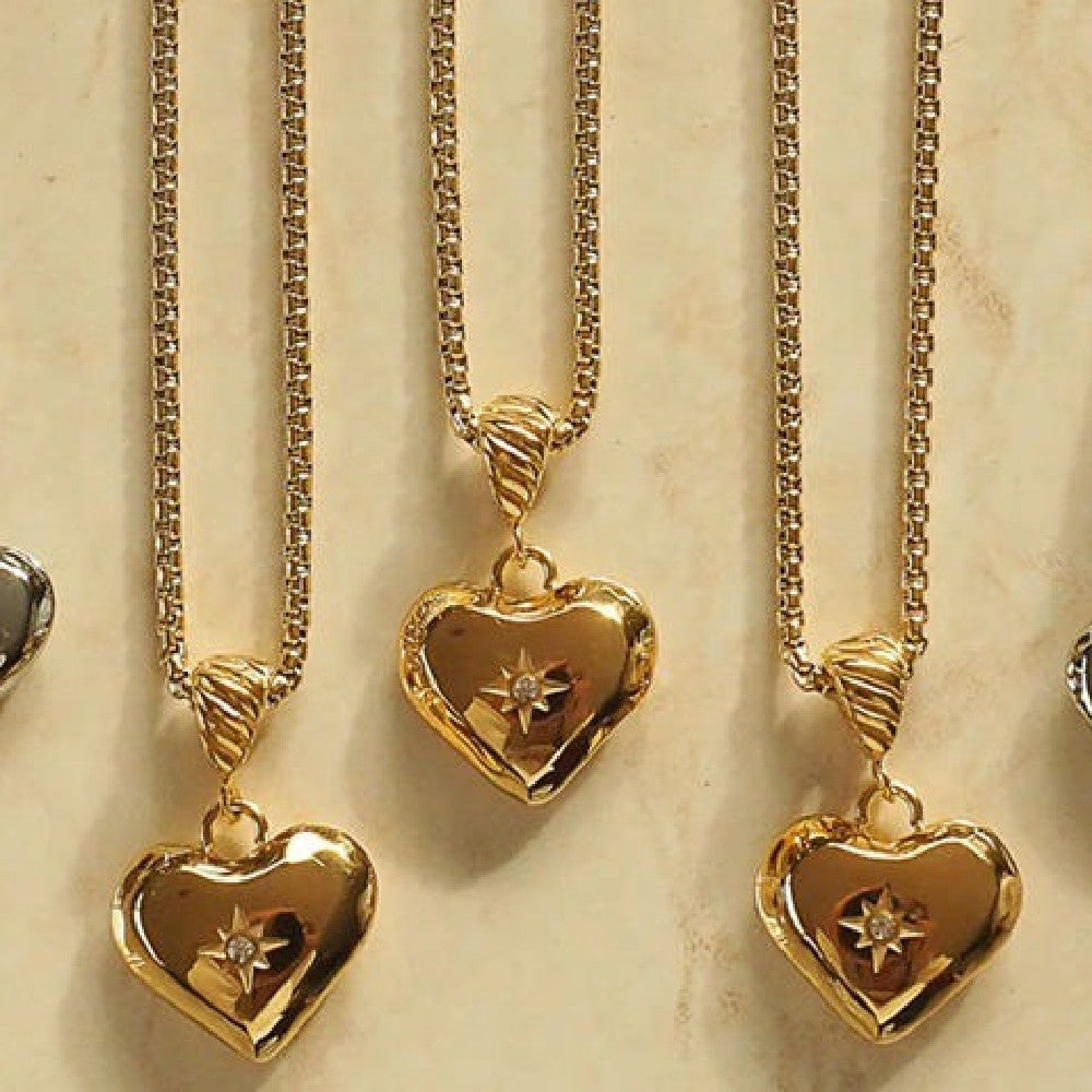 Simple And Caring Diamond Necklace