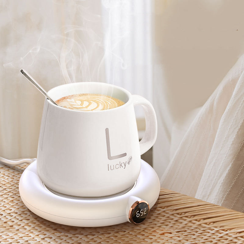 Calentador de taza de café, posavasos inteligente, aislamiento térmico, posavasos de temperatura constante, almohadilla térmica de escritorio