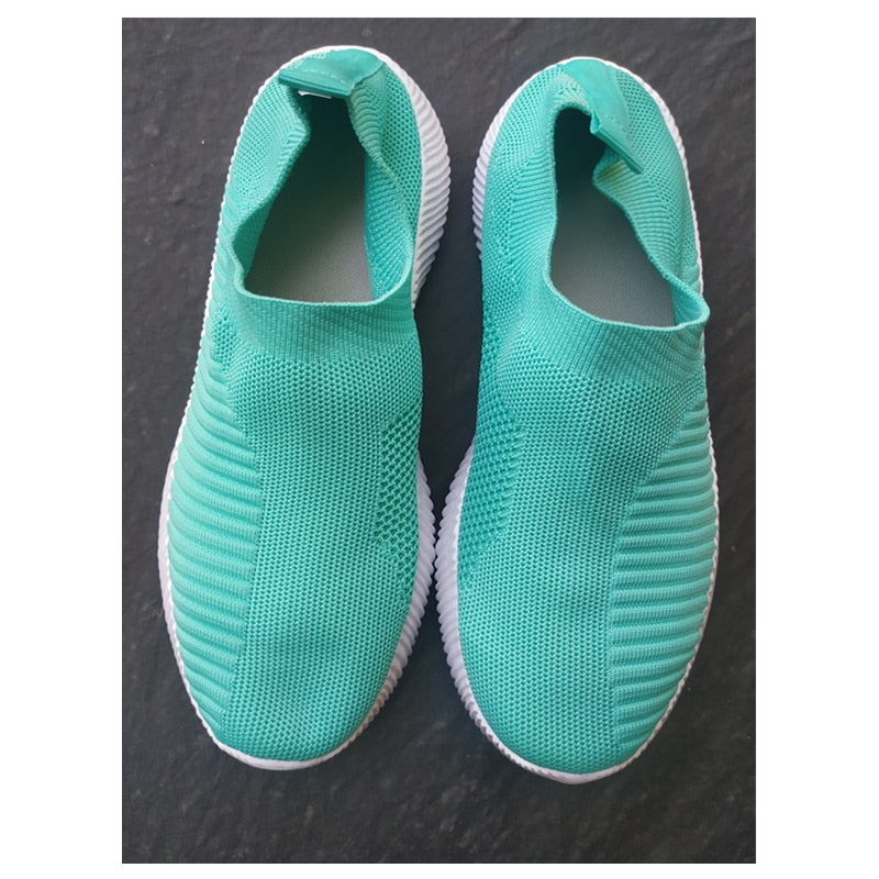 Zapatillas de deporte para mujer, zapatos para caminar, mocasines ligeros para mujer, tenis casuales para mujer, zapatos de moda sin cordones, zapatos vulcanizados de talla grande 2021