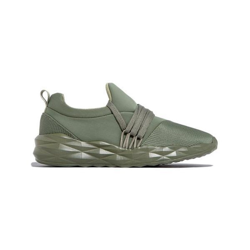 Zapatillas de deporte de verano para mujer, con cordones, para caminar, correr, punta redonda, informales, transpirables, antideslizantes, para gimnasio