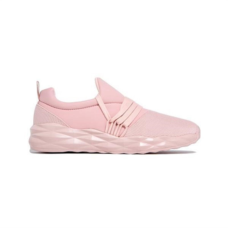 Zapatillas de deporte de verano para mujer, con cordones, para caminar, correr, punta redonda, informales, transpirables, antideslizantes, para gimnasio