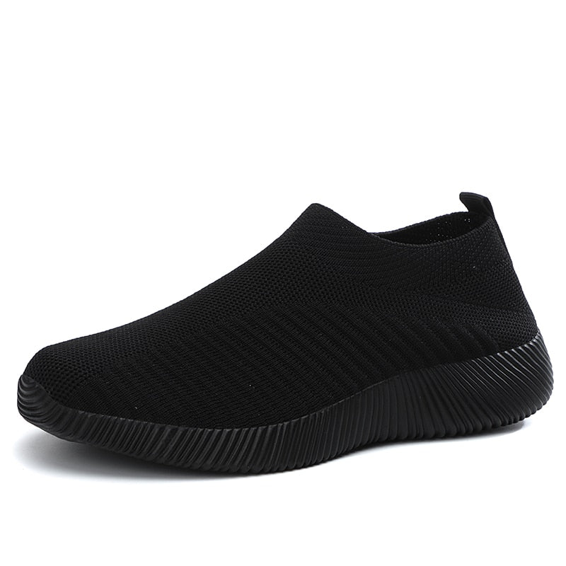 Zapatos vulcanizados para mujer, zapatillas de deporte de alta calidad para mujer, zapatos planos sin cordones, mocasines para mujer, talla grande 42, zapatos planos para caminar