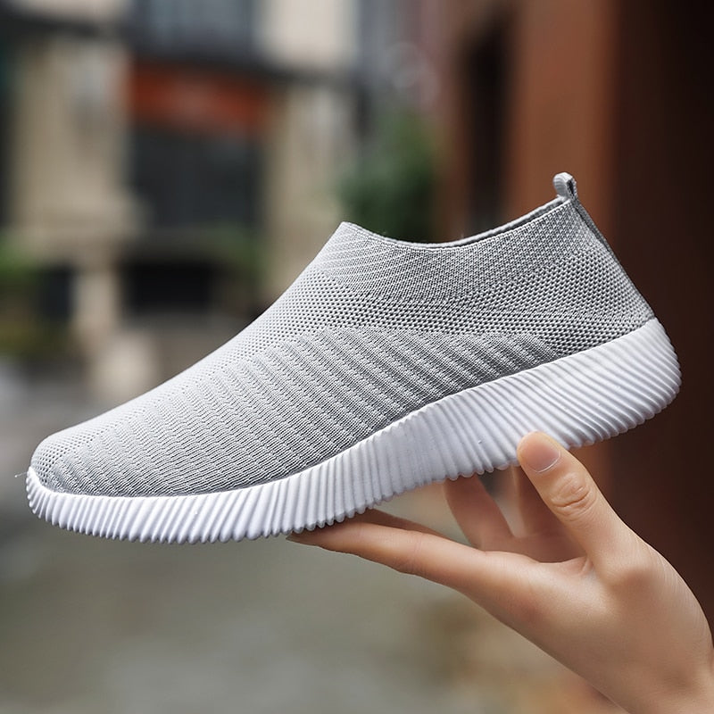 Zapatillas de deporte para mujer, zapatos para caminar, mocasines ligeros para mujer, tenis casuales para mujer, zapatos de moda sin cordones, zapatos vulcanizados de talla grande 2021