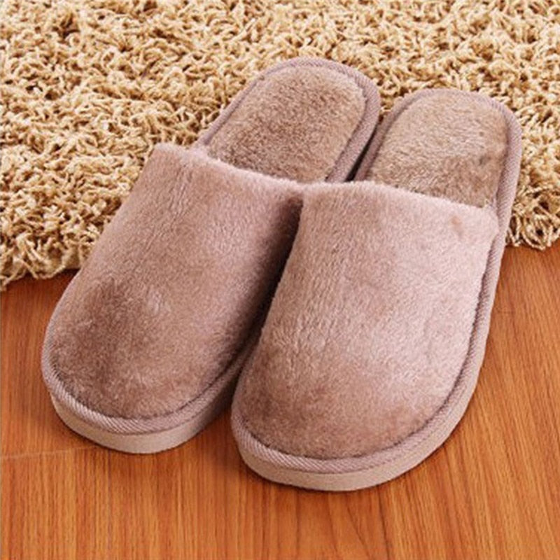 Zapatillas de casa para mujer, para interior, dormitorio, ligeras, de goma EVA, para parejas, chanclas suaves y sólidas, para otoño e invierno, cálidas y peludas, novedad de 2023