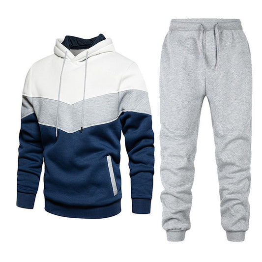 Conjunto de dos piezas de sudadera y pantalón deportivo para hombre