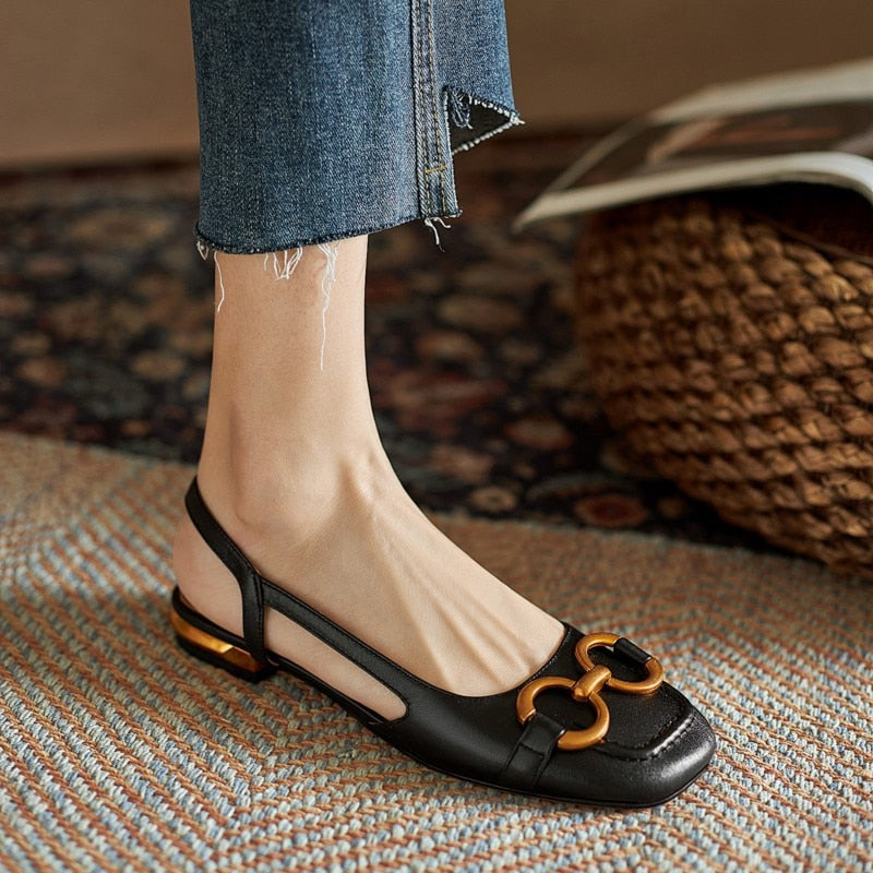 Sandalias de mujer 2021, elegantes zapatos y sandalias de oficina para mujer, zapatos casuales para mujer, sandalias de tacón cuadrado, zapatos planos sin cordones para mujer