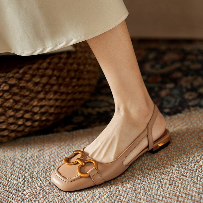 Sandalias de mujer 2021, elegantes zapatos y sandalias de oficina para mujer, zapatos casuales para mujer, sandalias de tacón cuadrado, zapatos planos sin cordones para mujer