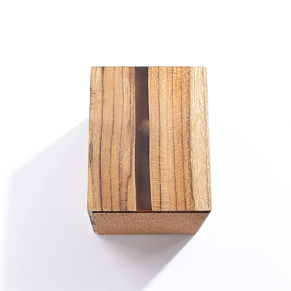 Lámpara de mesa creativa ajustable para mesita de noche, sin reflejos, decorativa, de madera, color marrón, lámpara de escritorio LED con carga USB, luz de noche para dormitorio marrón