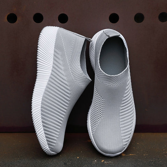 Zapatos vulcanizados para mujer, zapatillas de deporte de alta calidad para mujer, zapatos planos sin cordones, mocasines para mujer, talla grande 42, zapatos planos para caminar