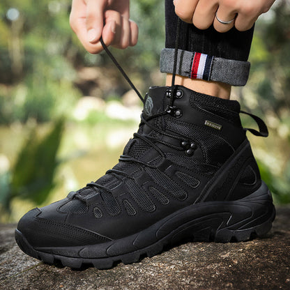 Botas de combate para exteriores, tallas grandes, zapatos de entrenamiento para exteriores para hombre