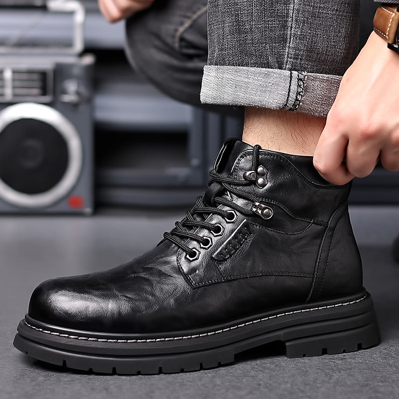 Botas altas de estilo británico para hombre