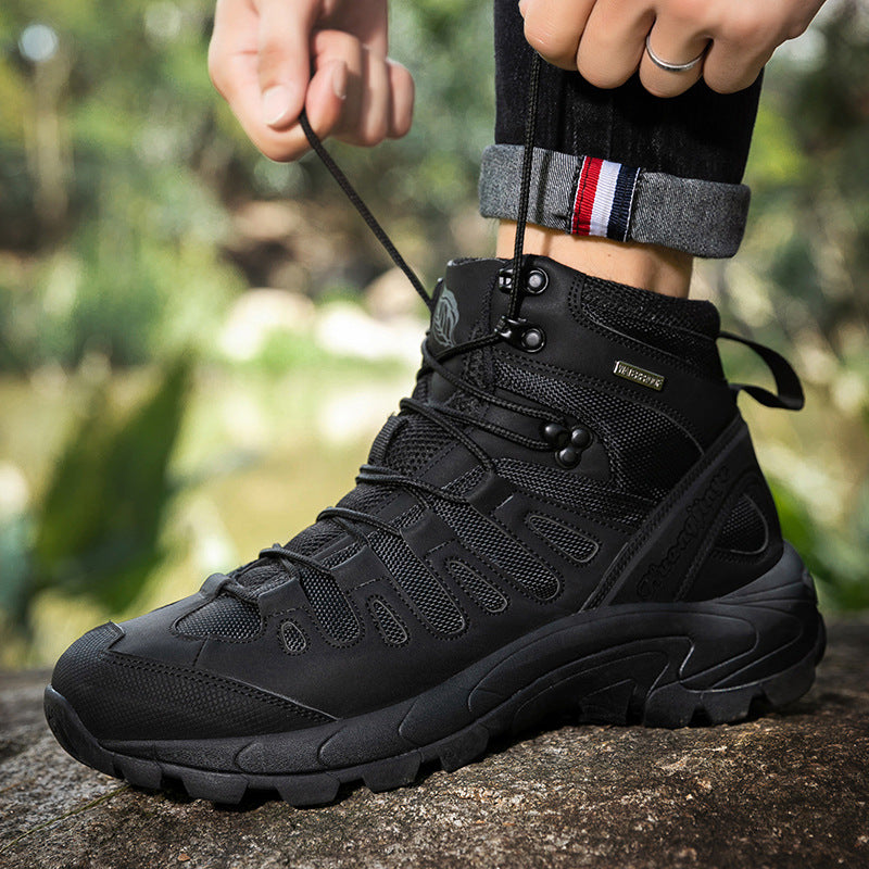 Botas de combate para exteriores, tallas grandes, zapatos de entrenamiento para exteriores para hombre