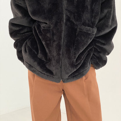 Chaqueta cálida de terciopelo vintage engrosada de invierno para hombre
