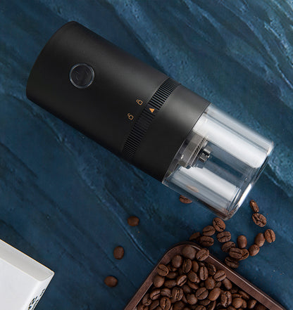 Nuevo molinillo de café eléctrico portátil actualizado, tipo C, carga USB, molinillo de granos de café con núcleo de cerámica profesional