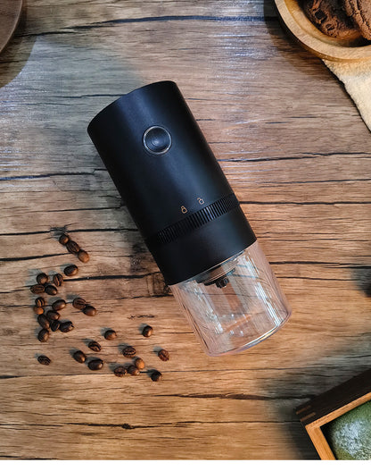 Nuevo molinillo de café eléctrico portátil actualizado, tipo C, carga USB, molinillo de granos de café con núcleo de cerámica profesional