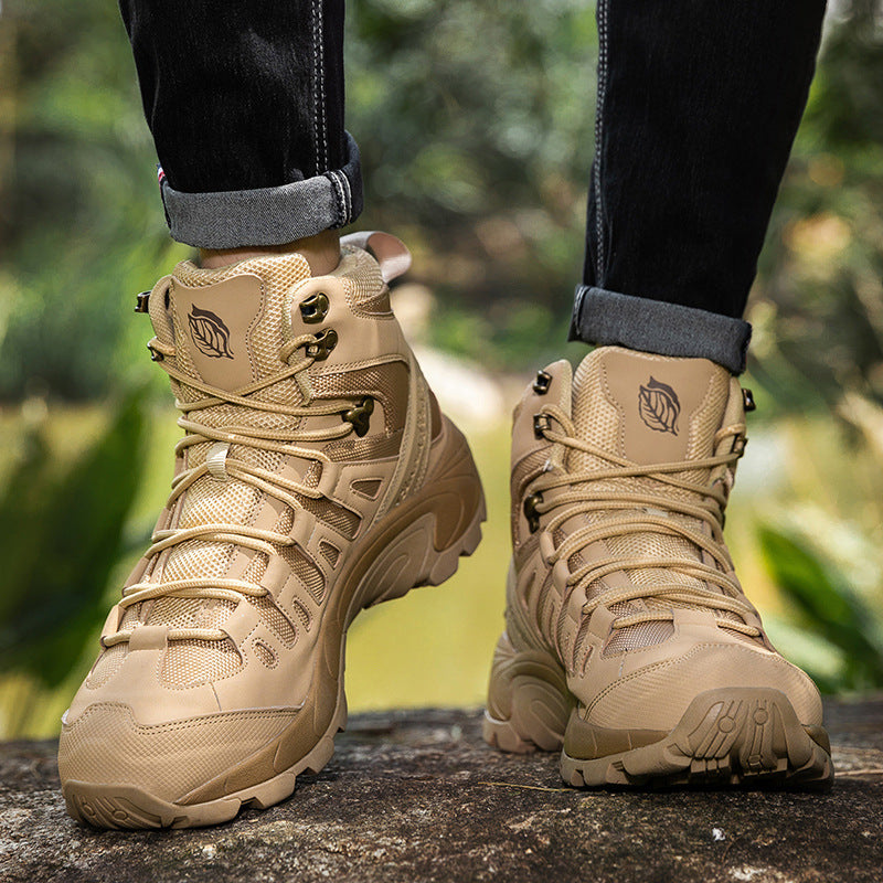 Botas de combate para exteriores, tallas grandes, zapatos de entrenamiento para exteriores para hombre