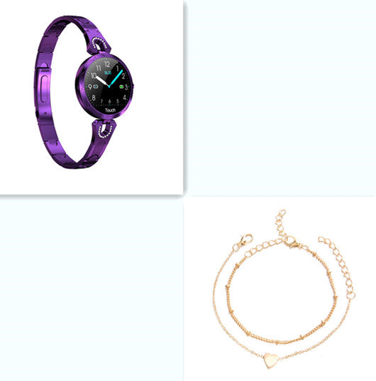 Reloj inteligente de moda para mujer, dispositivo portátil resistente al agua, monitor de ritmo cardíaco, reloj inteligente deportivo para mujeres