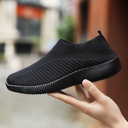 Sneakers Women Walking Shoes Woman Lightweight Loafers Tennis Casual Ladies Fashion Slip on Sock Vulcanized Shoes Plus Size 2021