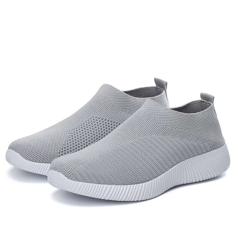 Zapatos vulcanizados para mujer, zapatillas de deporte de alta calidad para mujer, zapatos planos sin cordones, mocasines para mujer, talla grande 42, zapatos planos para caminar 