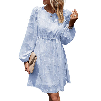 Women's Fashionable Elegant Jacquard Dress