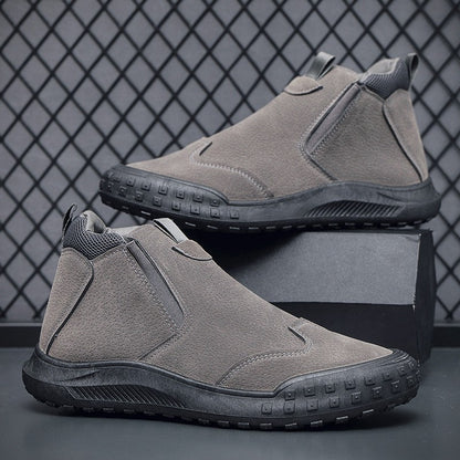 Nuevos zapatos de trabajo impermeables con cremallera lateral para hombre