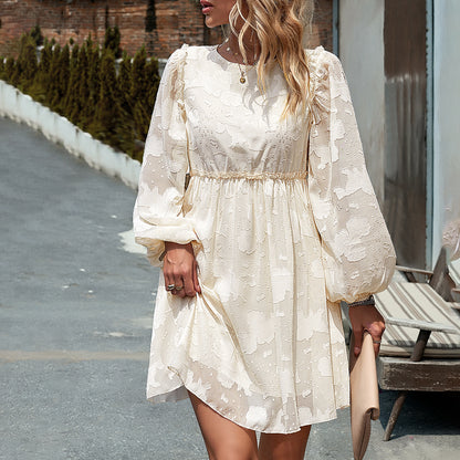 Women's Fashionable Elegant Jacquard Dress