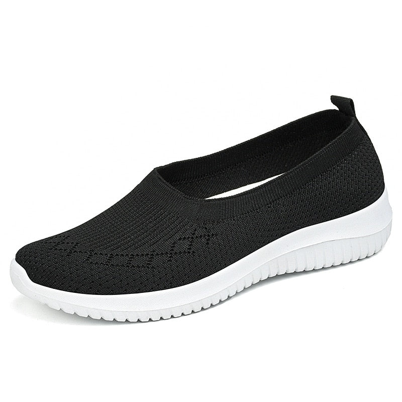 Zapatillas de deporte de malla de verano para mujer, zapatos Mary Jane transpirables, antideslizantes, informales, para enfermera y oficina, bailarinas 