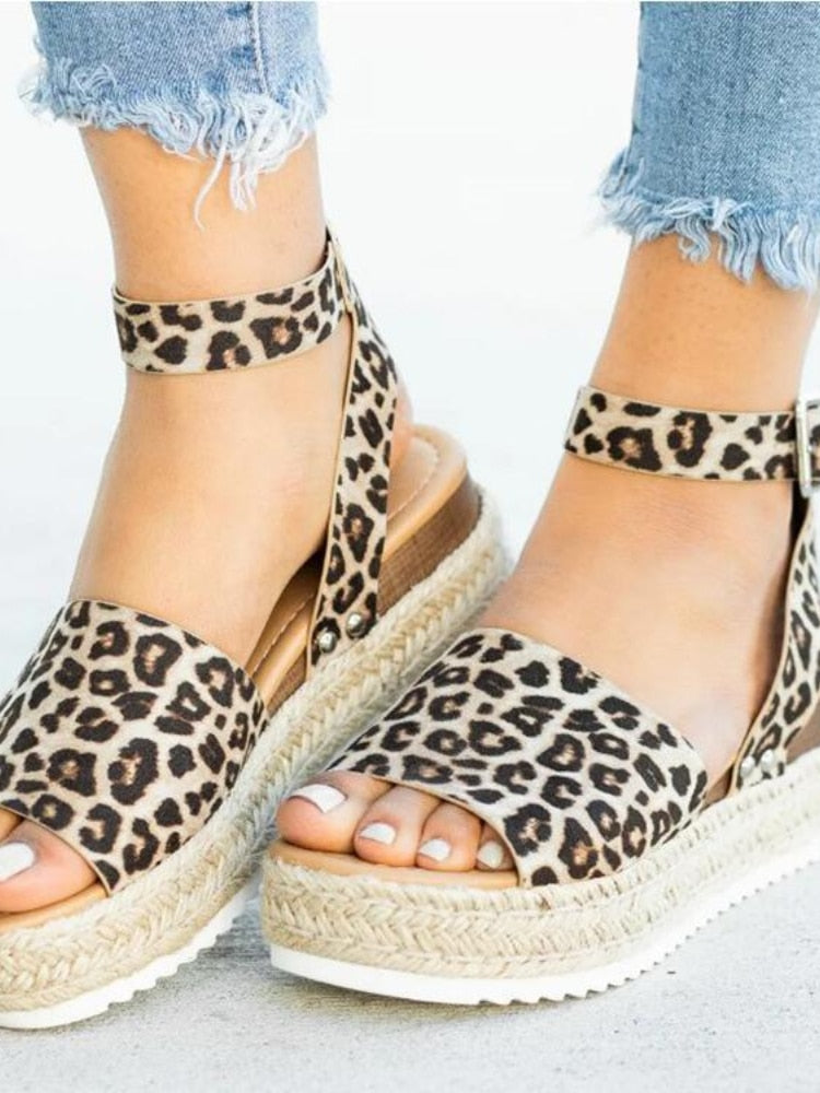 Zapatos de mujer 2022 nueva moda talla grande cuerda de cáñamo cuña tacón plataforma sandalias boca de pez mujeres sandalias de lujo mujeres diseñadores 