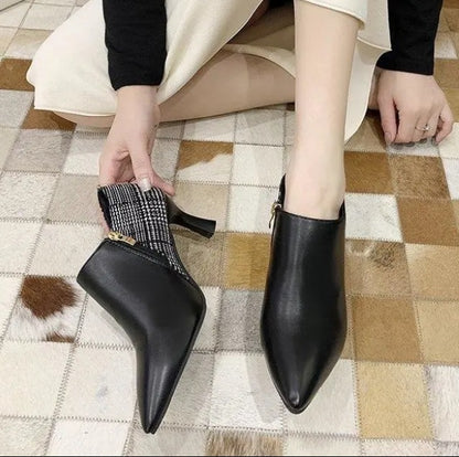 Cresfimix Botas Femininas Women Fashion Sweet High Quality Side Zipper Short Ankle Boots Lady Brand Design Brown Black Boot A798