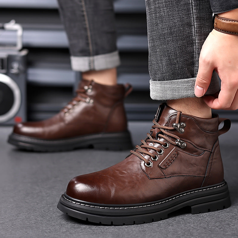 Botas altas de estilo británico para hombre