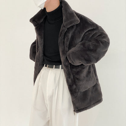 Chaqueta cálida de terciopelo vintage engrosada de invierno para hombre