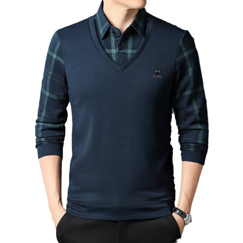 Men's Fashion Casual Collar Thermal Base Shirt