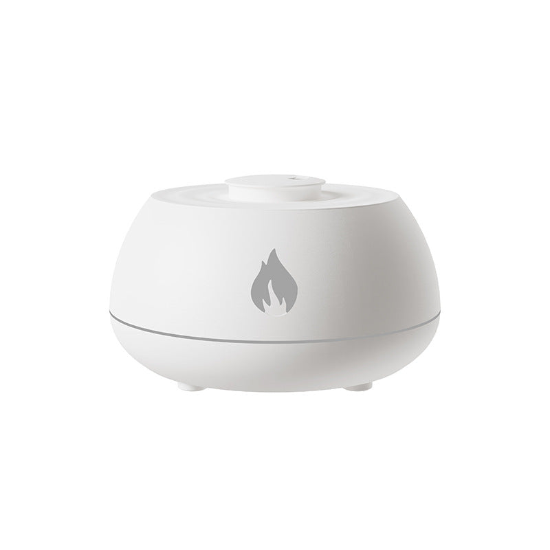 Humidificador de llama, difusor de aromaterapia, 7 colores, humidificador de aire para el hogar, 130 ml, difusor de aceites esenciales con fragancia para habitación USB