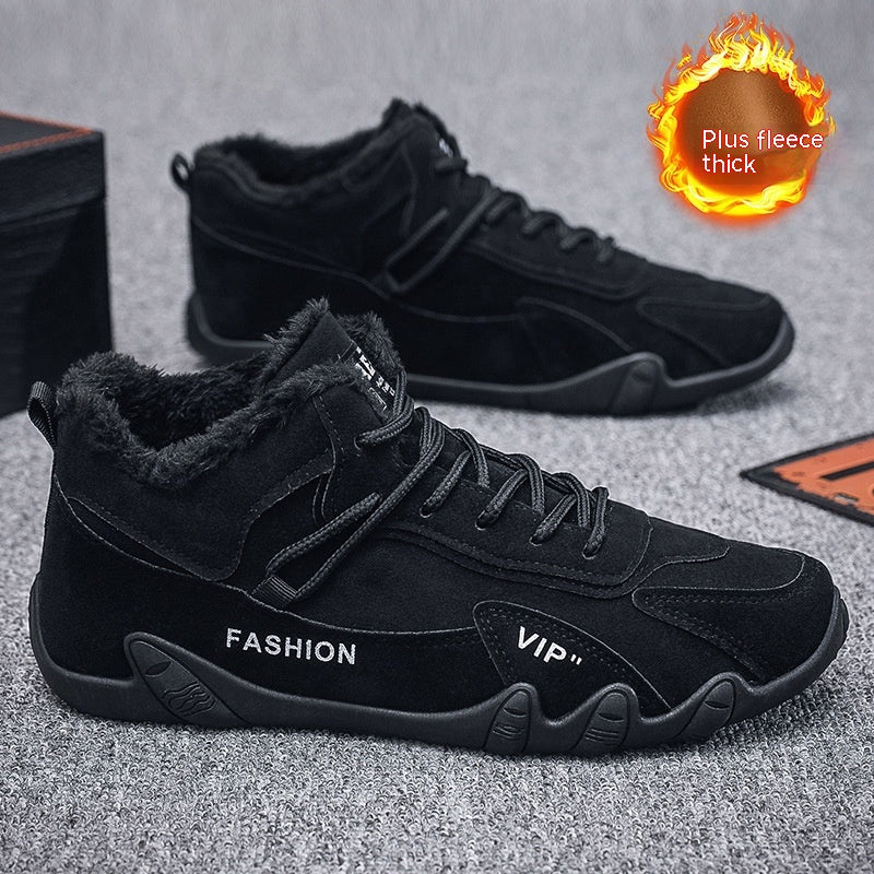 Men's Shoes Winter Fleece-lined New Sports Casual Shoes