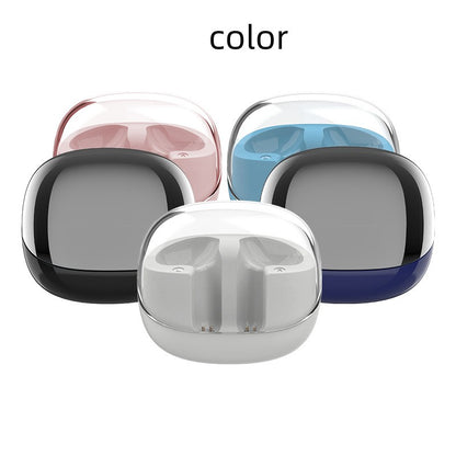 Mini bote transparente para auriculares inalámbricos con Bluetooth