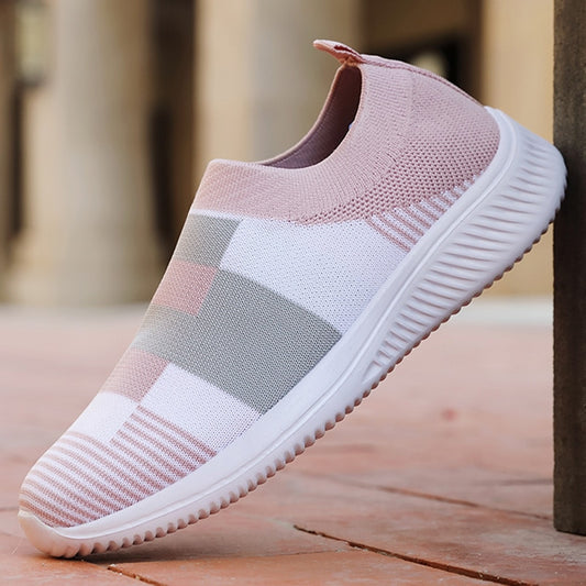 Sneakers Women Walking Shoes Woman Lightweight Loafers Tennis Casual Ladies Fashion Slip on Sock Vulcanized Shoes Plus Size 2021